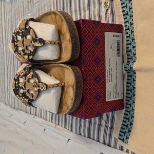 Brown and Gold Sandals